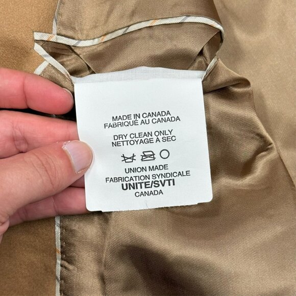 S. Cohen Montreal 100% Cashmere Blazer Camel Sport Coat 42T - Picture 10 of 10